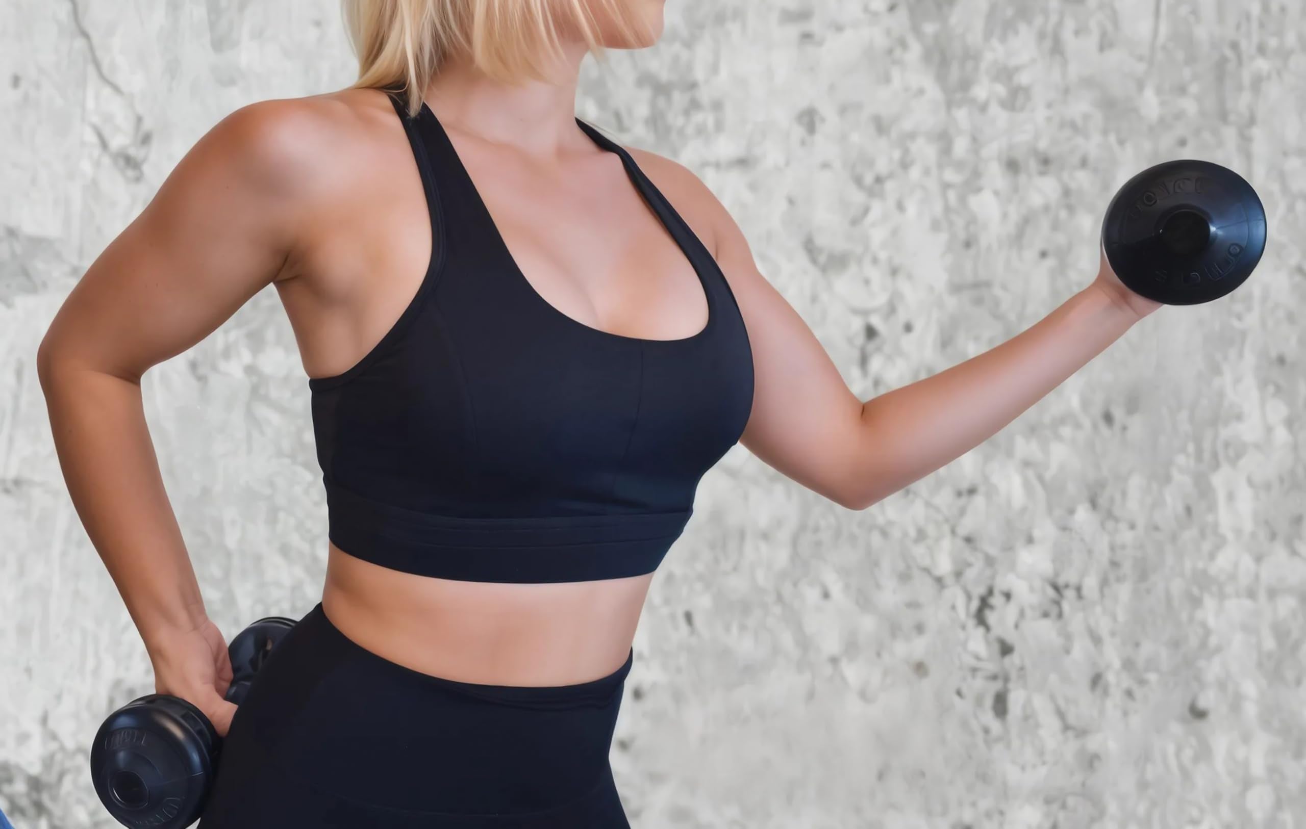 Crossed Back Sports Bra