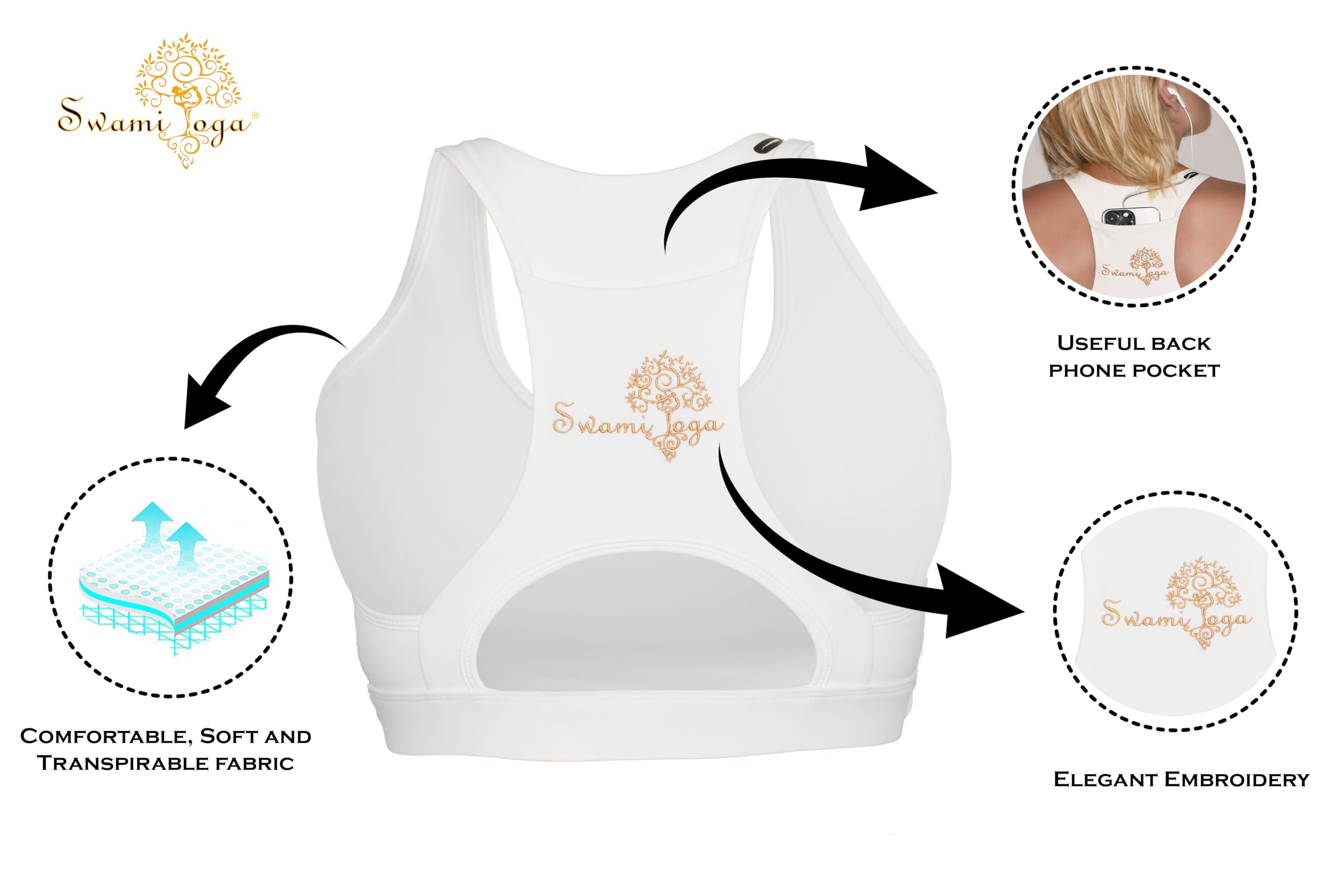 Phone Pocket Sports Bra