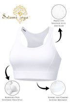 top deportivo yoga alta sujecion mujer blanco