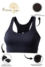 top deportivo yoga alta sujecion mujer negro