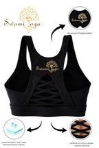 top deportivo yoga alta sujecion mujer negro